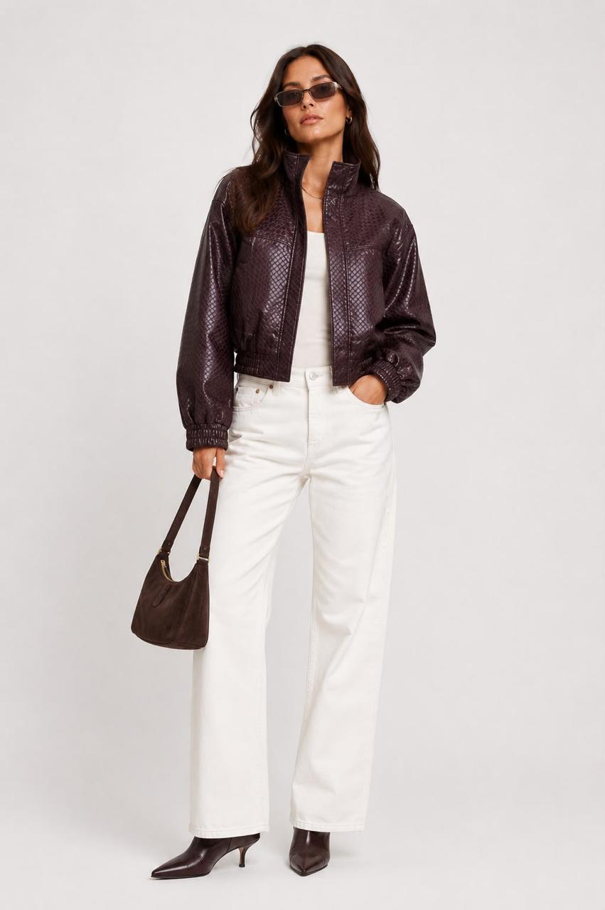 Biker wine jacket