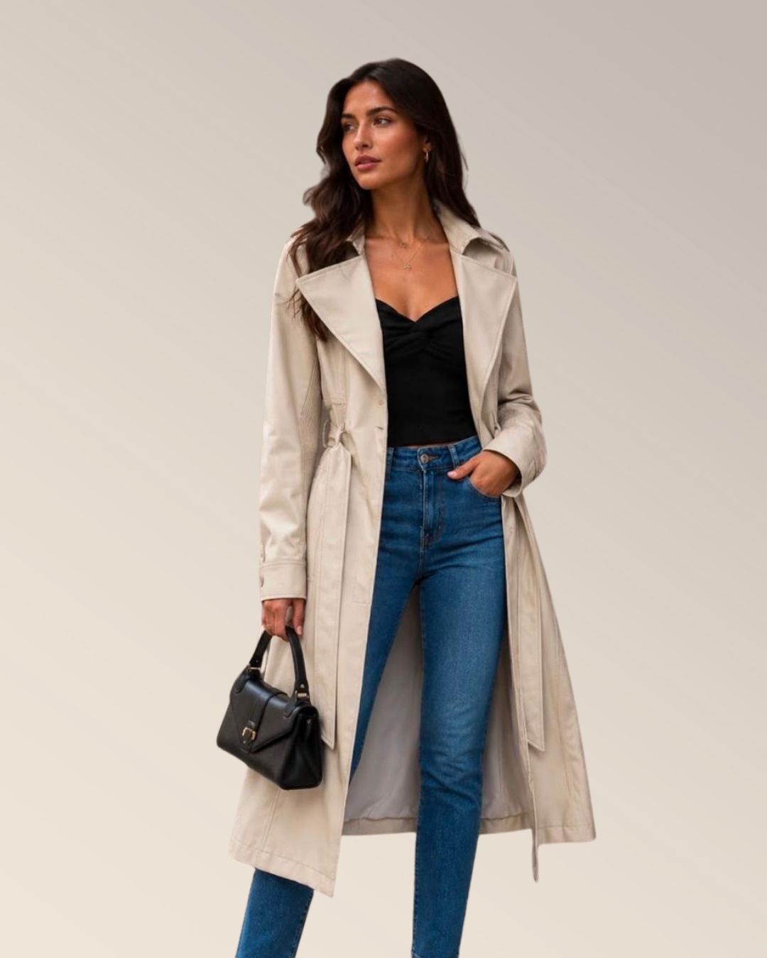 Gabardina ivory
