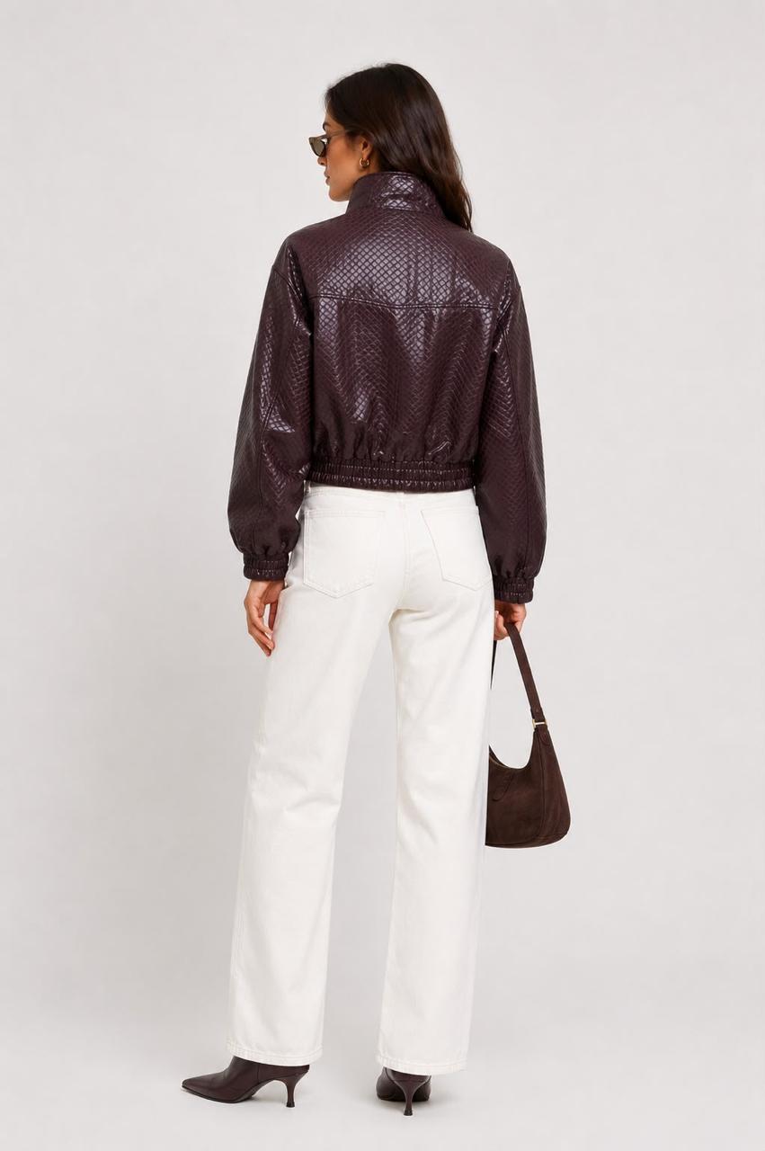 Biker wine jacket