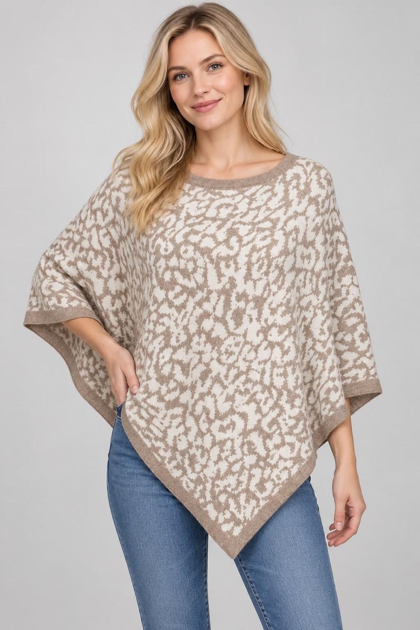 Capa animal print beige
